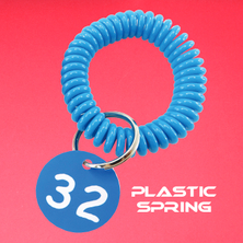 置物櫃號碼牌"伸縮彈簧鑰匙手環圈"系列003-2712C1-type02